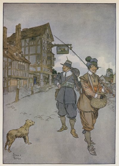 Ilustración de The Compleat Angler de Izaak Walton de James Thorpe