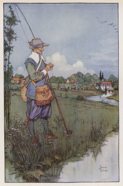 Ilustración de The Compleat Angler de Izaak Walton de James Thorpe