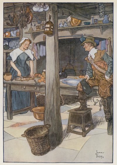 Ilustración de The Compleat Angler de Izaak Walton de James Thorpe