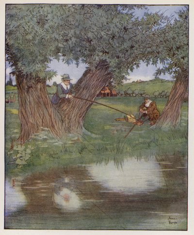 Ilustración de The Compleat Angler de Izaak Walton de James Thorpe