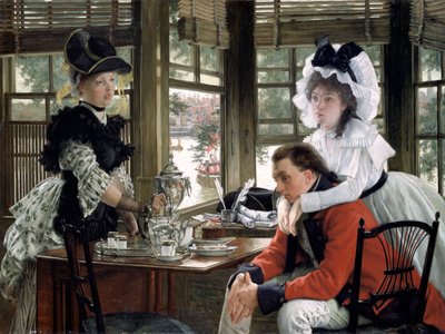 Malas noticias La despedida, 1872 de James Tissot