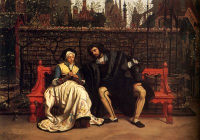 Fausto y Margarita en el jardín de James Tissot