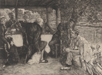 La parábola del hijo pródigo, No. IV: El becerro gordo, 1882 de James Tissot