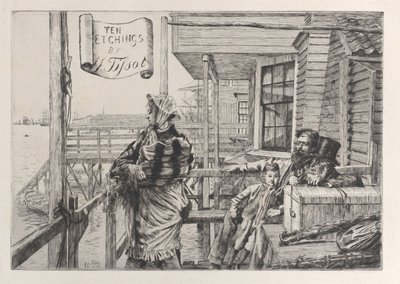 La posada de los Tres Cuervos, Gravesend, 1877 de James Tissot