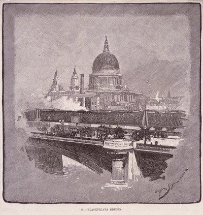 Puente de Blackfriars, Londres, 1796 de James Walker