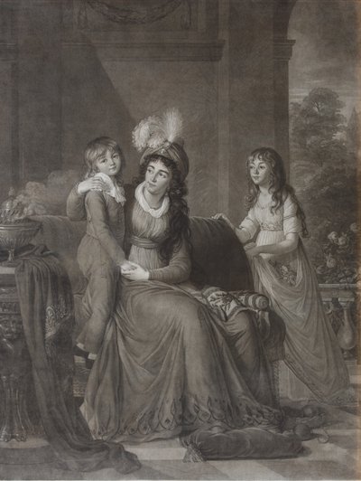 Retrato de Ekaterina Sergeevna Samoylova, de soltera Trubetskaya 1763-1830 con niños, 1797 de James Walker