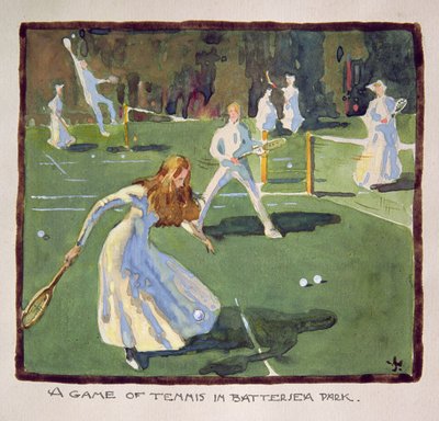 Un juego de tenis en Battersea Park de James Wallace