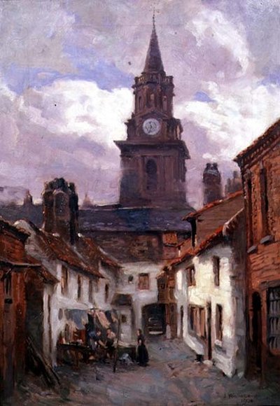 El patio de Strother, Berwick de James Wallace