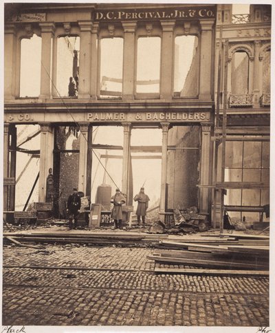 Tras el incendio de Boston, la calle Washington de James Wallace Black