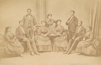 Carte-de-visite de los Jubilee Singers de James Wallace Black