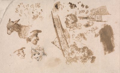 Una hoja de esbozos ligeros de James Ward