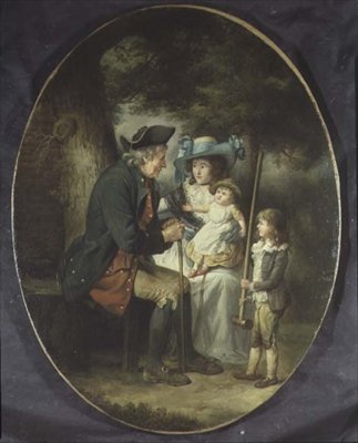 Familia en un paisaje de James Ward