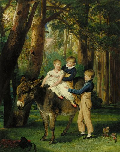 Retrato de grupo de John, Theophilus y Frances Levett, 1811 de James Ward