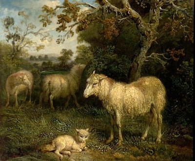 Paisaje con ovejas de James Ward