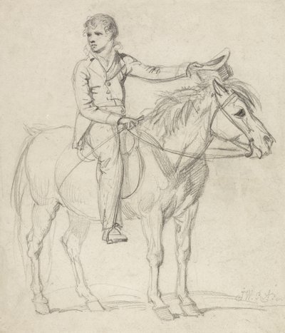 Lord Stanhope como un niño montando un pony de James Ward