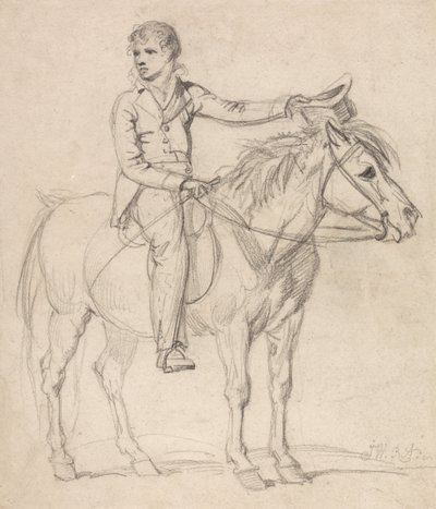 Lord Stanhope (más tarde conde de Chesterfield) de niño, montado en un poni de James Ward