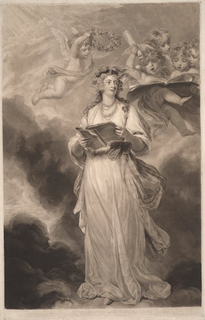 La Sra. Billington como Santa Cecilia de James Ward