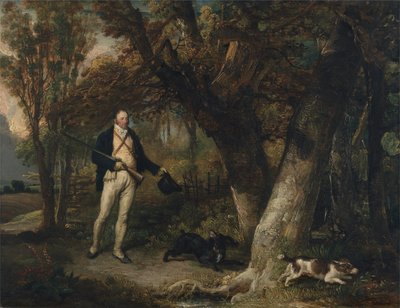 Retrato del reverendo Thomas Levett y perros favoritos, caza de gallos de James Ward