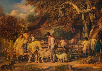 Esquila de ovejas, 1828, 1938 de James Ward