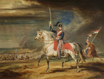 Sir John Leicester, Bt, Ejercitando Su Regimiento de Caballería de Cheshire en las Arenas de Liverpool, 1824 de James Ward