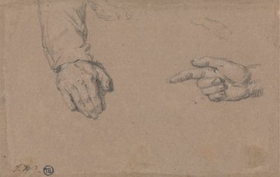 Estudios de las manos de James Ward