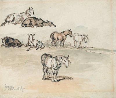 Estudios sobre caballos de James Ward