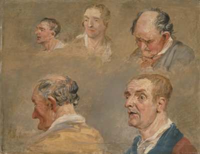Estudios de Jacky Turner y el jardinero del reverendo Charles Hope, c.1800-15 de James Ward