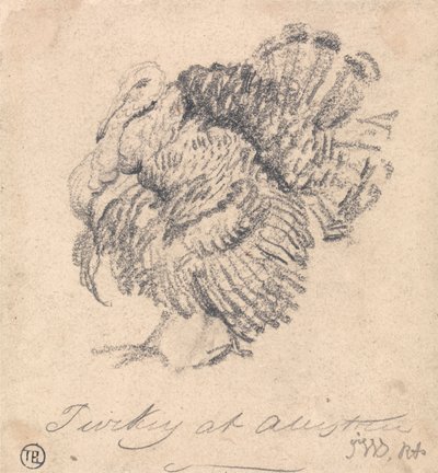 Estudio de un pavo de James Ward