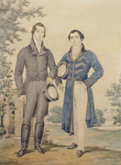 Retrato de dos caballeros, 1817 de James Warren Childe