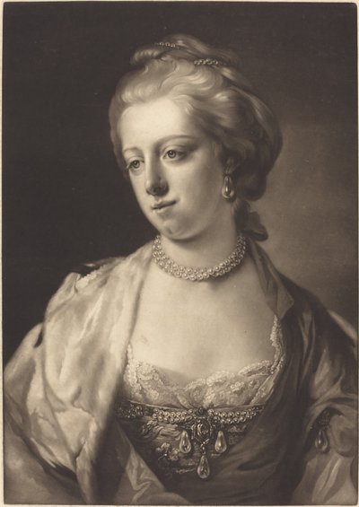 Princesa Carolina Matilde, Reina de Dinamarca de James Watson after Francis Cotes