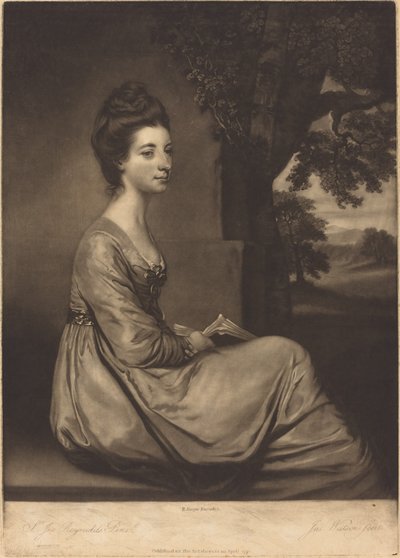 Jemima Condesa de Cornwallis de James Watson after Sir Joshua Reynolds