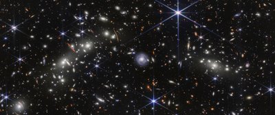 Cúmulo de balas (imagen de la NIRCam) de James Webb Space Telescope (NASA)