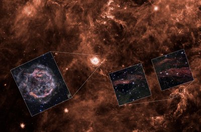 La luz de Casiopea A resuena (en el contexto del Spitzer) de James Webb Space Telescope (NASA)