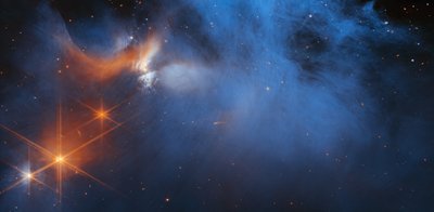 Nube molecular Chamaeleon I (Imagen NIRCam) de James Webb Space Telescope (NASA)