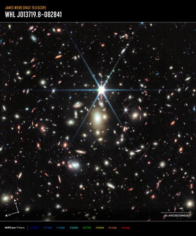 Arco del amanecer (Imagen NIRCam) de James Webb Space Telescope (NASA)