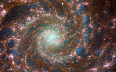 La galaxia fantasma a través del espectro de James Webb Space Telescope (NASA)