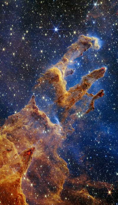 Los Pilares de la Creación (Imagen Webb NIRCam) de James Webb Space Telescope (NASA)