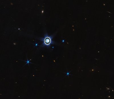 Urano (Imagen de brújula NIRCam) Sin anotar de James Webb Space Telescope (NASA)