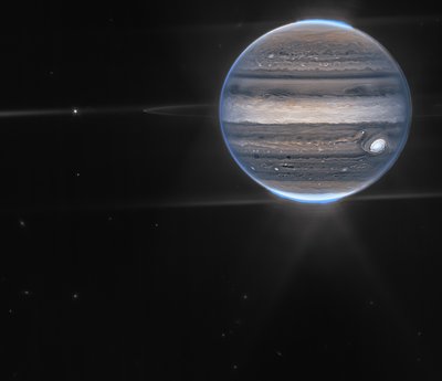 Las imágenes de Júpiter obtenidas por Webb muestran las auroras y las brumas de James Webb Space Telescope (NASA)