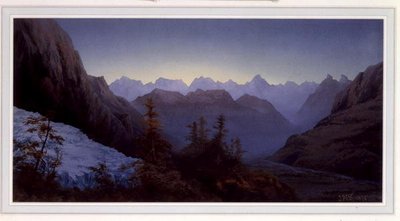 Amanecer en los Alpes de James Whittet Smith