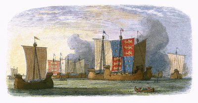 Batalla de Sluys de James William Edmund Doyle