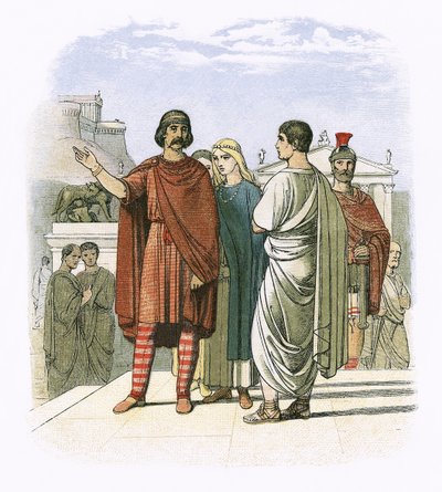 Caractacus en Roma en el año 52 d.C. de James William Edmund Doyle