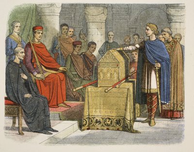 Harold II jura fidelidad al duque Guillermo de Normandía de James William Edmund Doyle