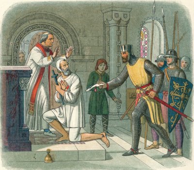 Hubert sacado del santuario en Boisars, 1232 1864 de James William Edmund Doyle