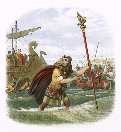 Intento de invasión de Julio César en 55 a.C. de James William Edmund Doyle