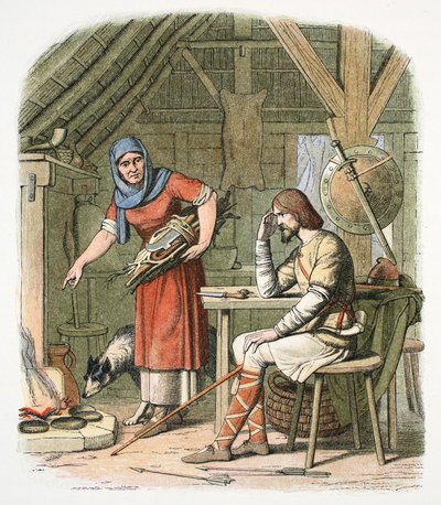 El rey Alfredo en la cabaña del pastor de James William Edmund Doyle