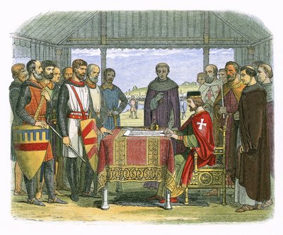 El rey Juan firma la Gran Carta de James William Edmund Doyle
