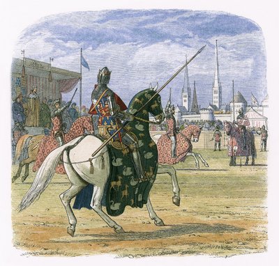 El rey Ricardo II detiene el duelo entre Hereford y Norfolk de James William Edmund Doyle