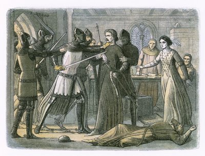 Mortimer capturado por el rey de James William Edmund Doyle
