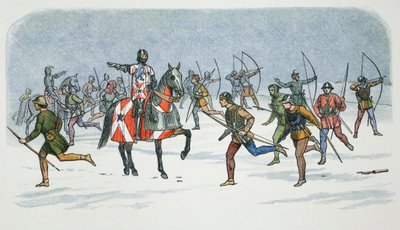 Estrategia de Lord Fauconberg en la Batalla de Towton, Yorkshire, 1461, 1864 de James William Edmund Doyle